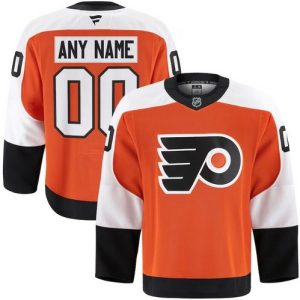 Philadelphia Flyers Customized Orange Fanatics Authentic Jersey