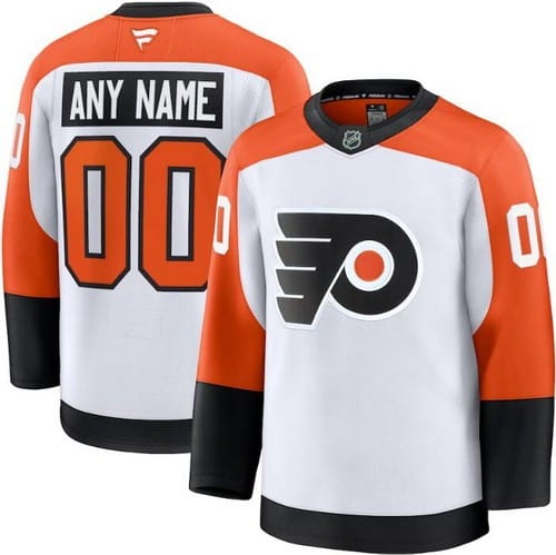 Philadelphia Flyers Customized White Fanatics Authentic Jersey