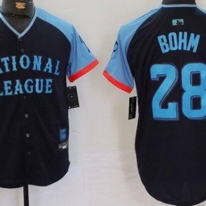 Philadelphia Phillies #28 Alec Bohm Navy 2024 All Star Limited Jersey