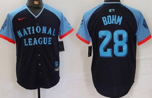 Philadelphia Phillies #28 Alec Bohm Navy 2024 All Star Limited Jersey
