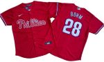 Philadelphia Phillies #28 Alec Bohm Red Cool Base Jersey