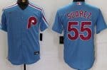 Philadelphia Phillies #55 Ranger Suarez Light Blue Cool Base Jersey