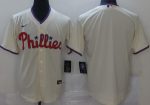 Philadelphia Phillies Blank Cream Cool Base Jersey