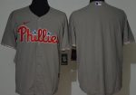Philadelphia Phillies Blank Gray Cool Base Jersey