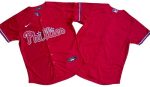 Philadelphia Phillies Blank Red Cool Base Jersey