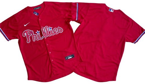 Philadelphia Phillies Blank Red Cool Base Jersey