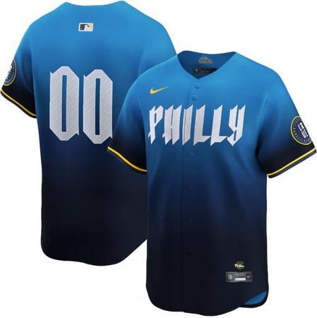 Philadelphia Phillies Customized Blue 2024 City Connect Limited Jersey