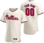 Philadelphia Phillies Customized Cream Authentic Jersey