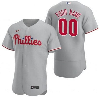 Philadelphia Phillies Customized Gray Authentic Jersey