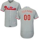 Philadelphia Phillies Customized Gray FlexBase Jersey