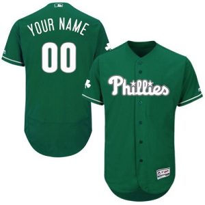 Philadelphia Phillies Customized Green Celtic FlexBase Jersey