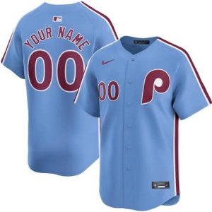 Philadelphia Phillies Customized Light Blue Limited Jersey