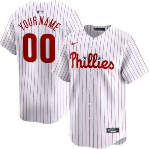 Philadelphia Phillies Customized White Limited Jersey