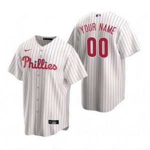 Philadelphia Phillies Customized White Stripes 2020 Cool Base Jersey