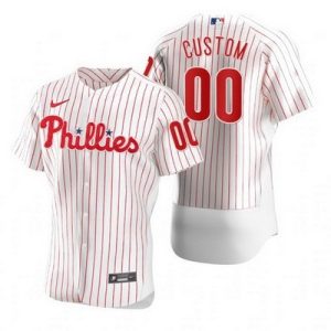 Philadelphia Phillies Customized White Stripes 2020 FlexBase Jersey