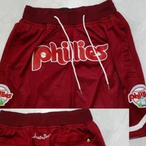Philadelphia Phillies Red Just Don Shorts