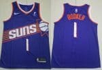 Phoenix Suns #1 Devin Booker Purple Icon Sponsor Swingman Jersey