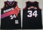 Phoenix Suns #34 Charles Barkley Black 1992 Throwback Swingman Jersey