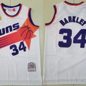Phoenix Suns #34 Charles Barkley White 1992 Throwback Swingman Jersey