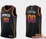 Phoenix Suns Custom Black 2022 Statement Icon Hot Press Jersey