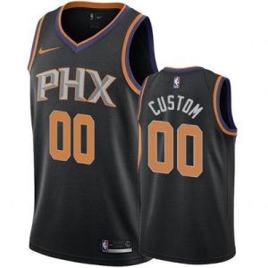 Phoenix Suns Custom Black Icon Hot Press Jersey