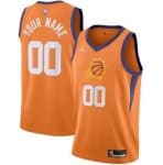 Phoenix Suns Custom Orange Statement Icon Hot Press Jersey
