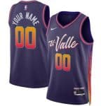 Phoenix Suns Custom Purple 2023 City Icon Heat Press Jersey