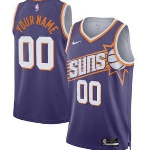 Phoenix Suns Custom Purple 2023 Icon Heat Press Jersey