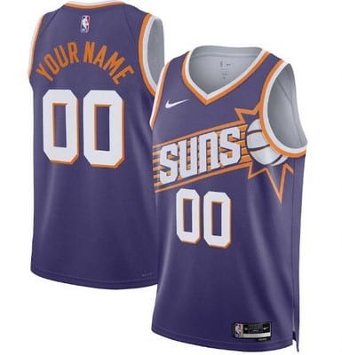 Phoenix Suns Custom Purple 2023 Icon Heat Press Jersey