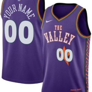 Phoenix Suns Custom Purple 2024 City Heat Press Jersey