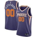 Phoenix Suns Custom Purple Icon Hot Press Jersey