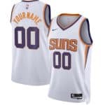 Phoenix Suns Custom White Association Icon Heat Press Jersey