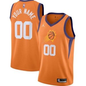 Phoenix Suns Customized Orange Statement Stitched Swingman Jersey