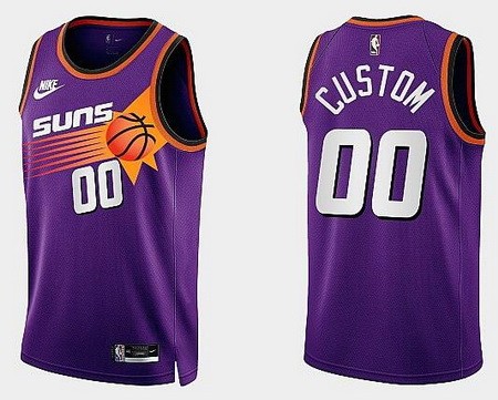 Phoenix Suns Customized Purple 2022 Classic Icon Swingman Jersey