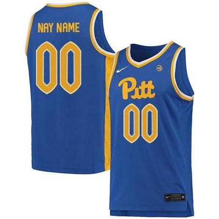 Pittsburgh Panthers Customized Blue 2019 College Basketball Jersey