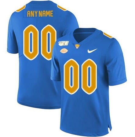 Pittsburgh Panthers Customized Blue College Football Jersey