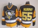 Pittsburgh Penguins #55 Larry Murphy Black Throwback Jersey