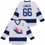 Pittsburgh Penguins #66 Mario Lemieux White Laval Voisine Retro Jersey