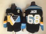 Pittsburgh Penguins #68 Jaromir Jagr Black 1992 Throwback Jersey