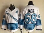 Pittsburgh Penguins #68 Jaromir Jagr White 1967 Throwback Jersey