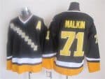 Pittsburgh Penguins #71 Evgeni Malkin Black 1990s Throwback Jersey