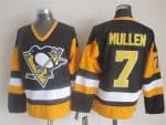 Pittsburgh Penguins #7 Joe Mullen Black Throwback Jersey