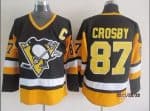 Pittsburgh Penguins #87 Sidney Crosby Black Throwback Jersey