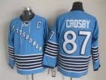 Pittsburgh Penguins #87 Sidney Crosby Light Blue 1967 Throwback Jersey