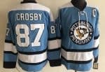 Pittsburgh Penguins #87 Sidney Crosby Light Blue CCM Throwback Jersey
