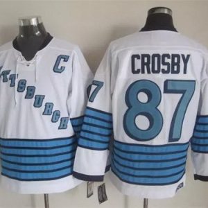 Pittsburgh Penguins #87 Sidney Crosby White 1967 Throwback Jersey