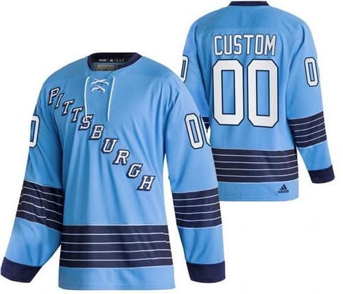 Pittsburgh Penguins Customized 2022 Blue Classics Authentic Jersey