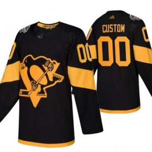 Pittsburgh Penguins Customized Black 2019 Stadium Series Authentic Jersey