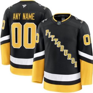 Pittsburgh Penguins Customized Black Alternate Fanatics Authentic Jersey