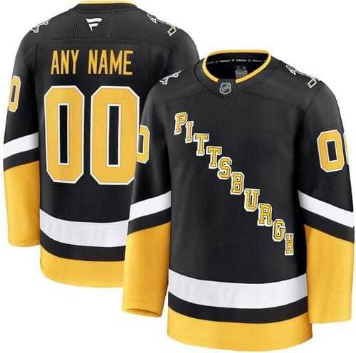 Pittsburgh Penguins Customized Black Alternate Fanatics Authentic Jersey